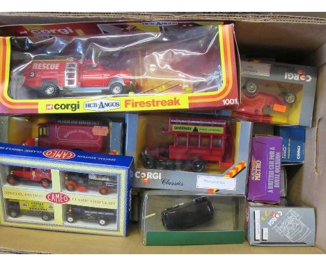 Twenty two Corgi Classic and other mainly fire engine models, boxed, G-E (Est. plus 21% premium inc. VAT)