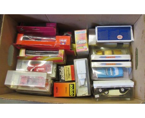 Eight Matchbox Dinky models, twenty Solido and other models, mainly cars and emergency vehicles, boxed, E (28) (Est. plus 21%