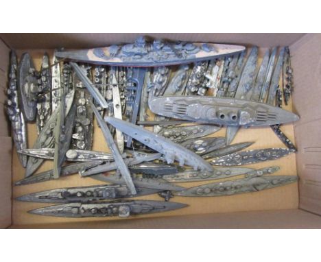 Fifty seven lead ship models, including four by Dinky, F-G (Est. plus 21% premium inc. VAT)