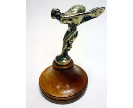 Rolls-Royce Spirit of Ecstasy Mascot - 20HP  A solid nickel example as fitted to 20HP models of the 1918 - 25 period, signed 