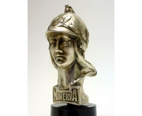 Minerva Goddess Mascot by DeSoete  Early hollow-cast example believed to date from the Edwardian-vintage period. Signed P. De