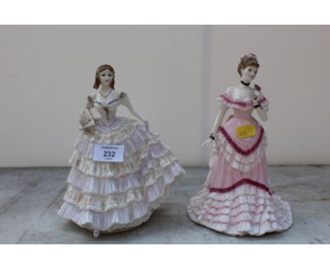 TWO LIMITED EDITION ROYAL WORCESTER FIGURE - FIRST DANCE FROM THE TISSOT COLLECTION AND BELLE OF THE BALL 