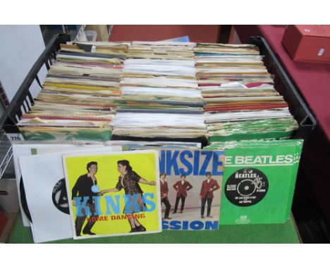 A Large Quantity of 7" Singles, mainly from the 1960's, with titles by Elvis Presley, Beatles, Kinks, Searchers, Walker Broth