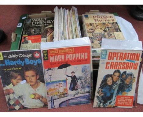 Comics - A Box of over 100 Gold Key Dell Disney Comics, to include Mary Poppins, Operation Crossbow, Zorro, Sylvester &amp; T