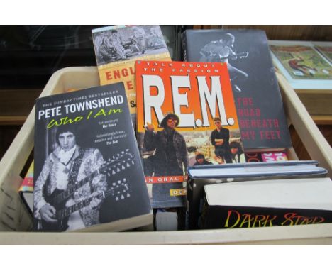 Books - A collection of nineteen music related books with interest towards Bob Dylan, Roger Daltry, Beatles, Frank Zappa, Dus