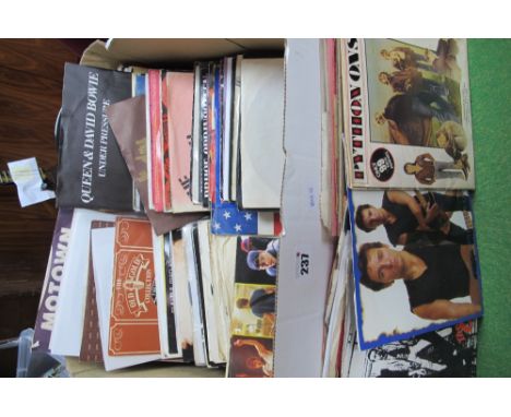 A Collection of 7" Singles, to include Black Sabbath - Hard Road (purple vinyl), Jimi Hendrix - Burning Of The Midnight Lamp,