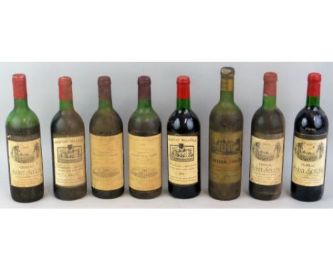 Chateau Bellevue, Bordeaux superier, 1976 x 2, Chateau Bellevue La Foret, 1982 x 2, Chateau Saint Secrin, 1977 x 1, 1983 x 1,