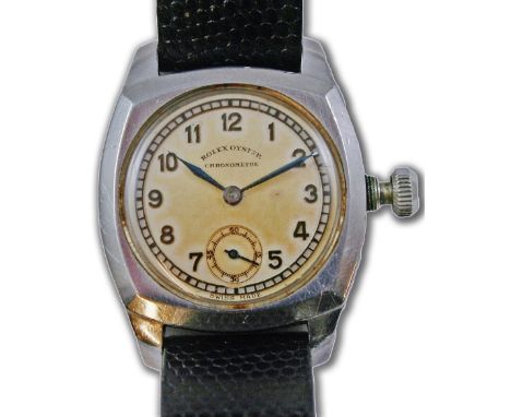 Rolex Oyster Chronometer - a gentleman's stainless steel, manual wind wristwatch, ref 3139, case 106258, circa 1940, the sign