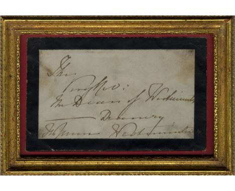 VICTORIA: (1819-1901) Queen of the United Kingdom Great Britain & Ireland 1837-1901. Autograph Envelope Signed ('The Queen'),