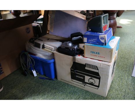 Collection of Photographic items to include Aldis Projector, Canon and Casio cameras etc.