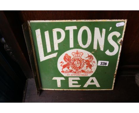 Vintage Liptons Tea enamel sign 