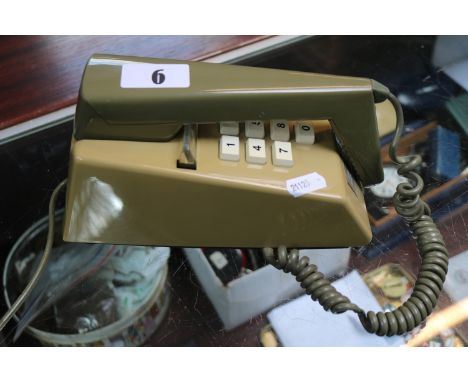 Vintage 1960s Design Trimphone in Pastel green marked 1/766STC80/2 