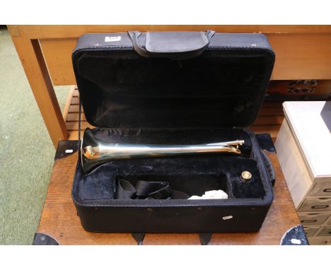 Brass Ferris Bugle and travel case 