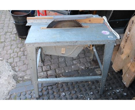 Circular table saw with galvanized stand 