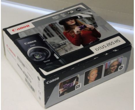Canon IXUS 265 HS 16MP Compact Digital Camera. Comes with original box, camera, battery charger, 2 batteries, a case and came