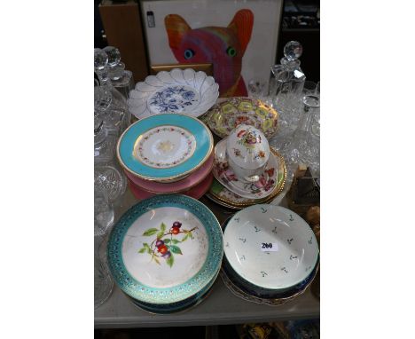 Collection of 19thC and later ceramics to include Meissen, Royal Worcester etc.