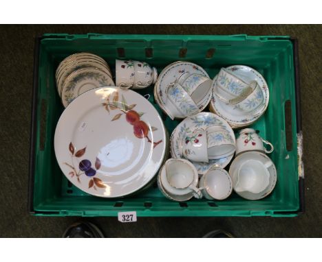 Collection of assorted ceramics to include Tuscan China, Royal Worcester Evesham Vale etc.