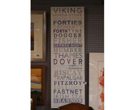 The Shipping forecast Framed Print 