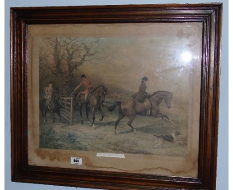 A 19th Century Coloured Print 'The Huntman's Daughter'.