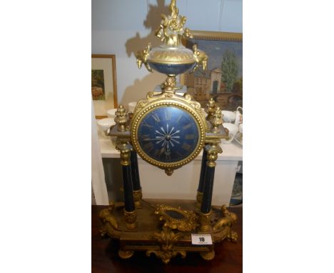 A French Gilt Mantle Clock
