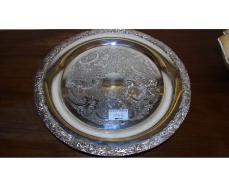 A Sheffield Silver-Plated Salver.