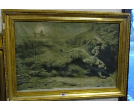 A Print signed Herbert Dicksee.