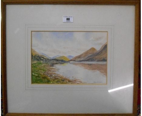 A 20th Century Watercolour of a Water Scene; signed L R Henry Stewart.