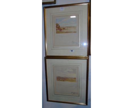 A Very Good Pair of Coloured Hunting Prints by Lionel Edwards, mounted and inscribed. In gilt frames.