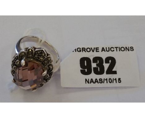 A Silver Monquista Topaz Ring.