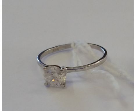 A 14ct Gold Diamond Solitaire Ring, .75 Carat.