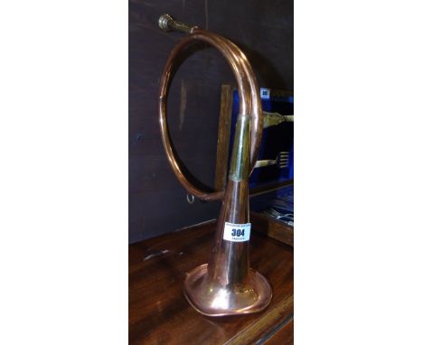 A 20th Century Copper and Brass Hunting Horn.