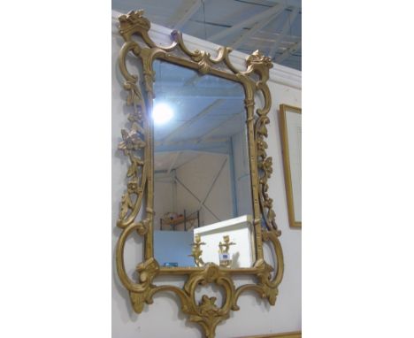 Late 19th Early 20th Century Chinese Chippendale Wall Mirror.