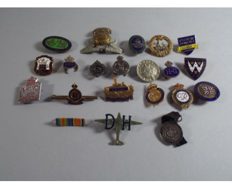 Collection of various lapel badges, many military related. Consisting of: Home Guard, Dunkirk veterans association, civil Def