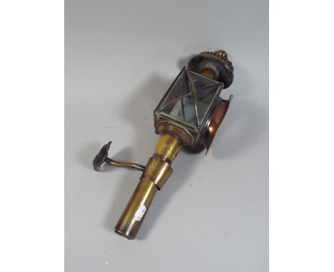 A Reproduction Brass Trap Lamp 