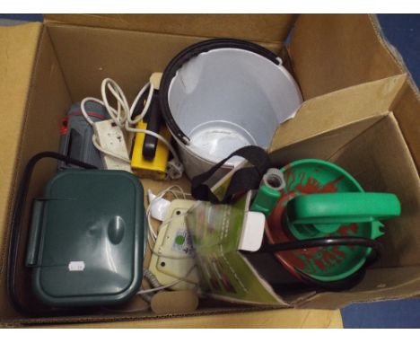 A Box of Garden Tools etc