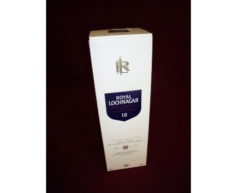 Cased bottle of Royal Lochnagar Highlands Single Malt Scotch Whisky Aged 12 Years 