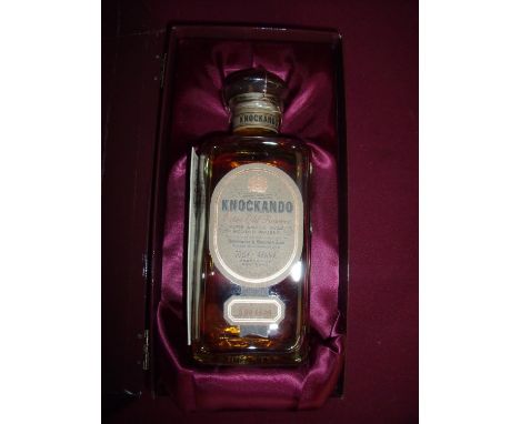 Presentation cased bottle of Knockando Extra Old Reserve Pure Single Malt Scotch Whisky by Justerini &amp; Brooks Ltd 1968 