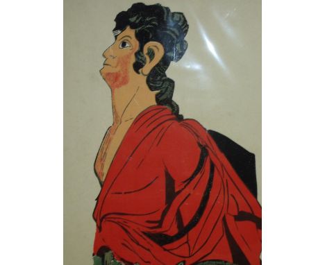 Screen print design for sailing ship figurehead (38cm x 51cm) 