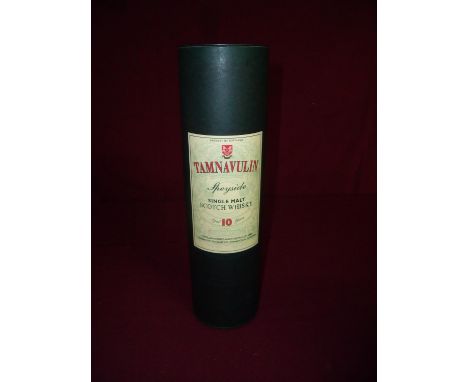 Cased bottle of Tamnavulin Speyside Single Malt Scotch Whisky Aged 10 Years 