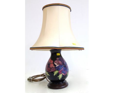 Moorcroft Anemone lamp base and shade. No damage or restoration. Condition reports are not available for our Interiors Sales