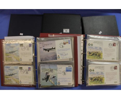 Collection of RAF covers in five albums, including First Flights, Bomber Command, many are signed.(B.P. 24% incl. VAT)