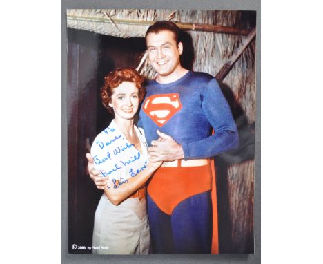 Estate of Dave Prowse - Superman (1950s Adventures Of Superman) - Noel Neill (1920-2016) - autographed 8x10" colour promotion