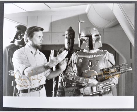 Estate of Dave Prowse - Star Wars - Gary Kurtz 1940-2018 (Producer) and Jeremy Bulloch 1945-2020 (Boba Fett) - scarce dual si