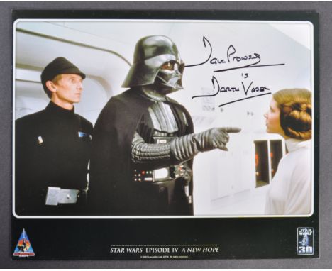 Dave Prowse (1935-2020) - Star Wars - Official Star Wars Celebration Europe 8x10" colour photograph from A New Hope. Signed b