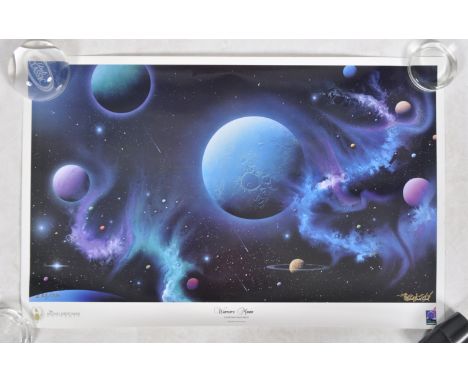Estate of Dave Prowse - Michael David Ward - Winter's Moon (1995) - a limited edition colour lithograph Cosmos related print.