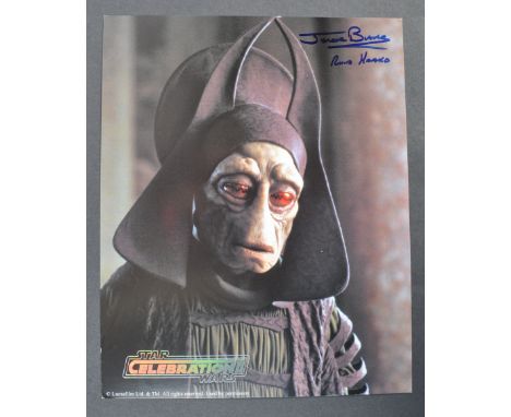 Estate of Dave Prowse - Star Wars Celebration II - Jerome Blake (Rune Haako) - autographed official 8x10" colour photograph f