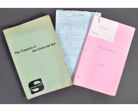 Estate of Dave Prowse - Department S (1969) - Mr Prowse's personal script for the episode ' The Treasure Of The Costa del Sol