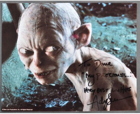 Estate of Dave Prowse - The Lord Of The Rings - Andy Serkis (Gollum) - autographed 8x10" colour photograph signed to Mr Prows