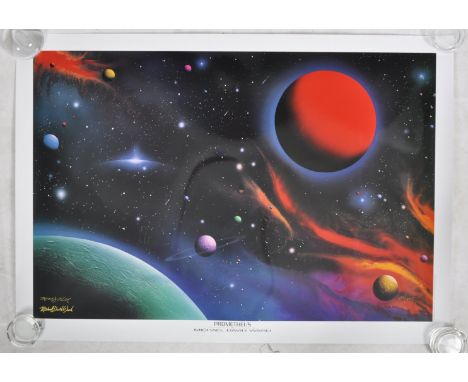 Estate of Dave Prowse - Michael David Ward - Prometheus - a limited edition colour lithograph Cosmos related print. Limited N