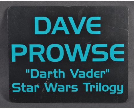 Estate of Dave Prowse - Personal Appearances - an original vintage c1990s Personal Appearance / Convention table advertising 